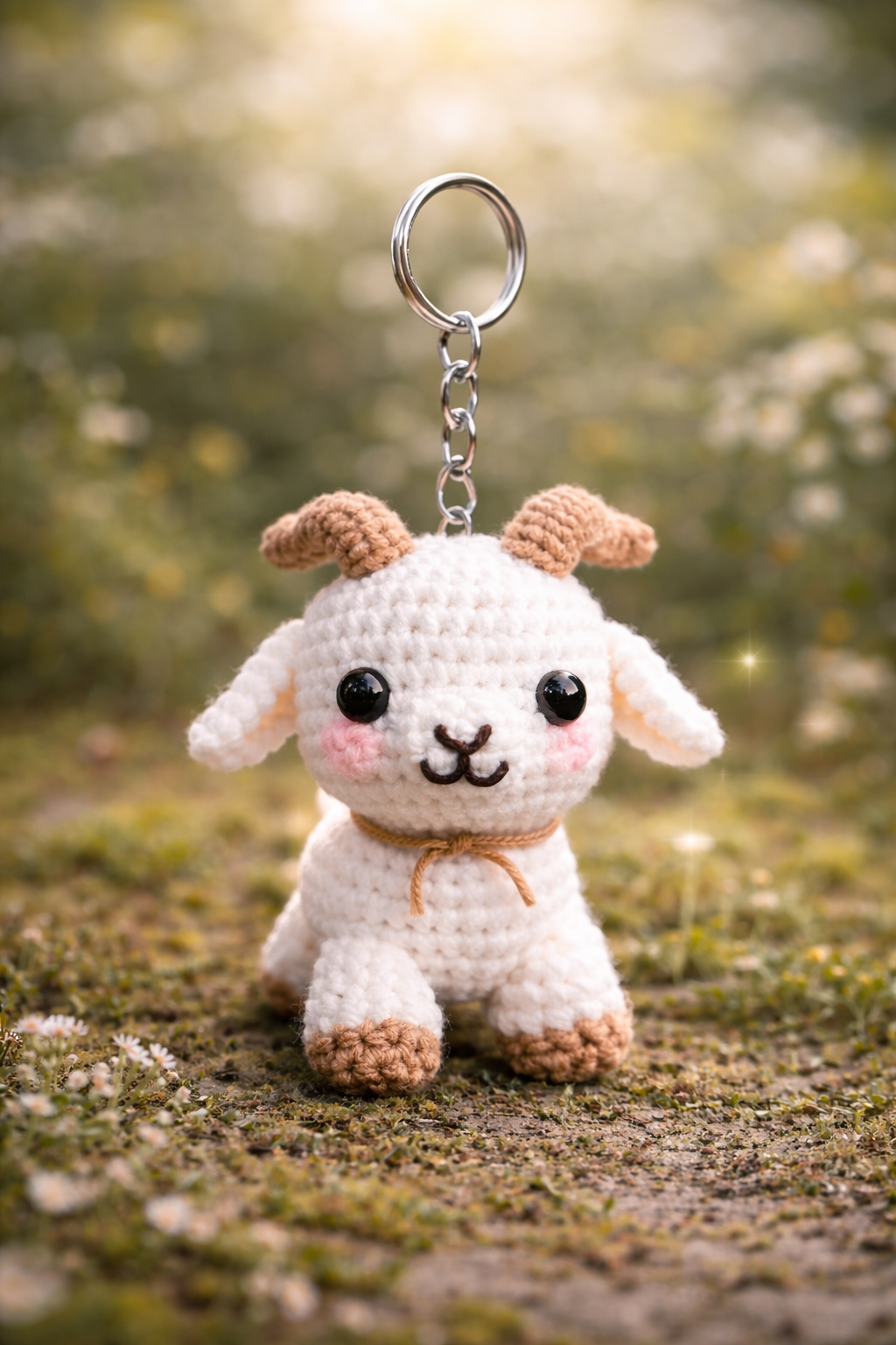 Handmade Crochet Goat Plush Toy | Cute Amigurumi Goat