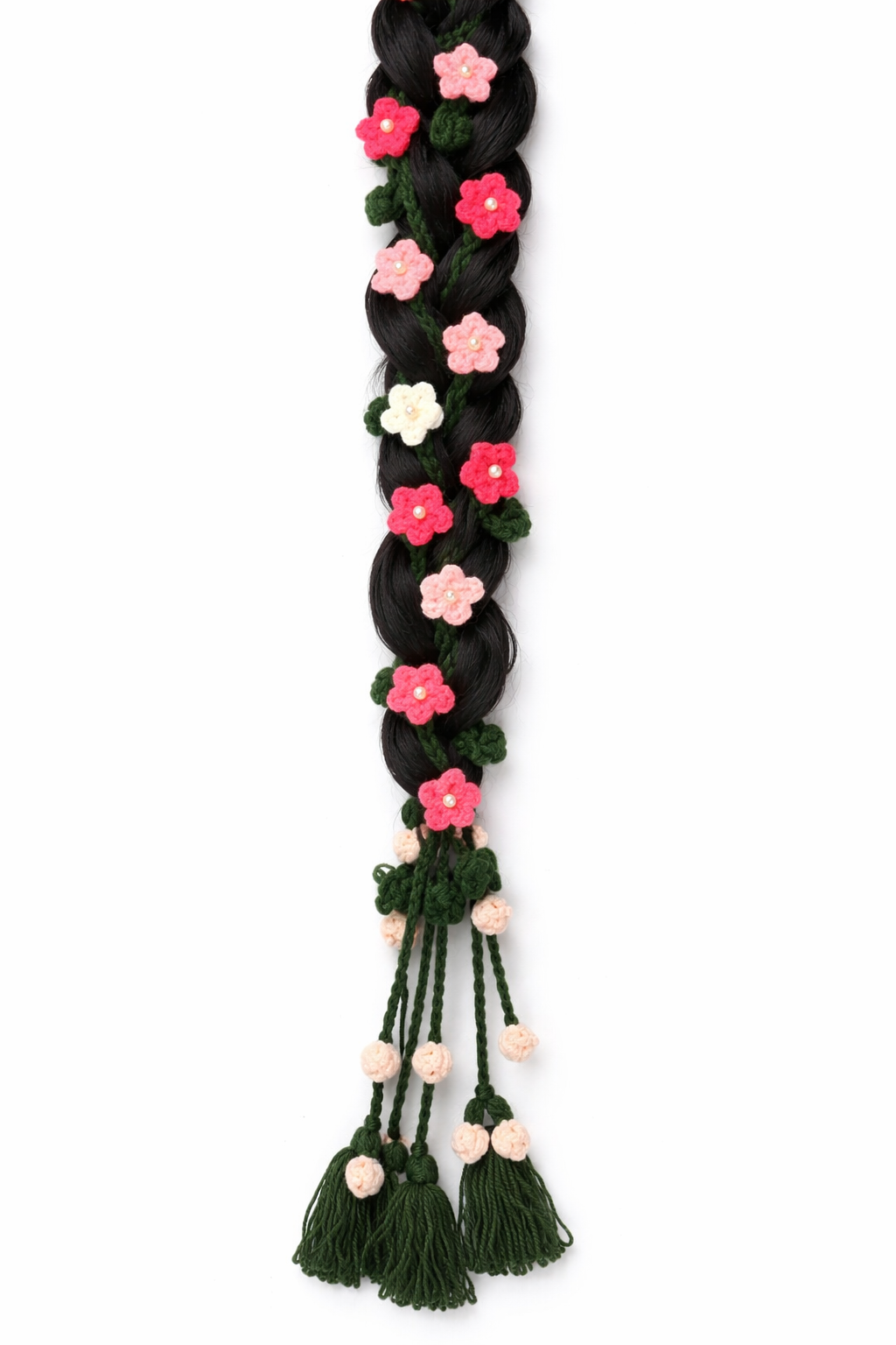 Handmade Crochet Floral Parandi