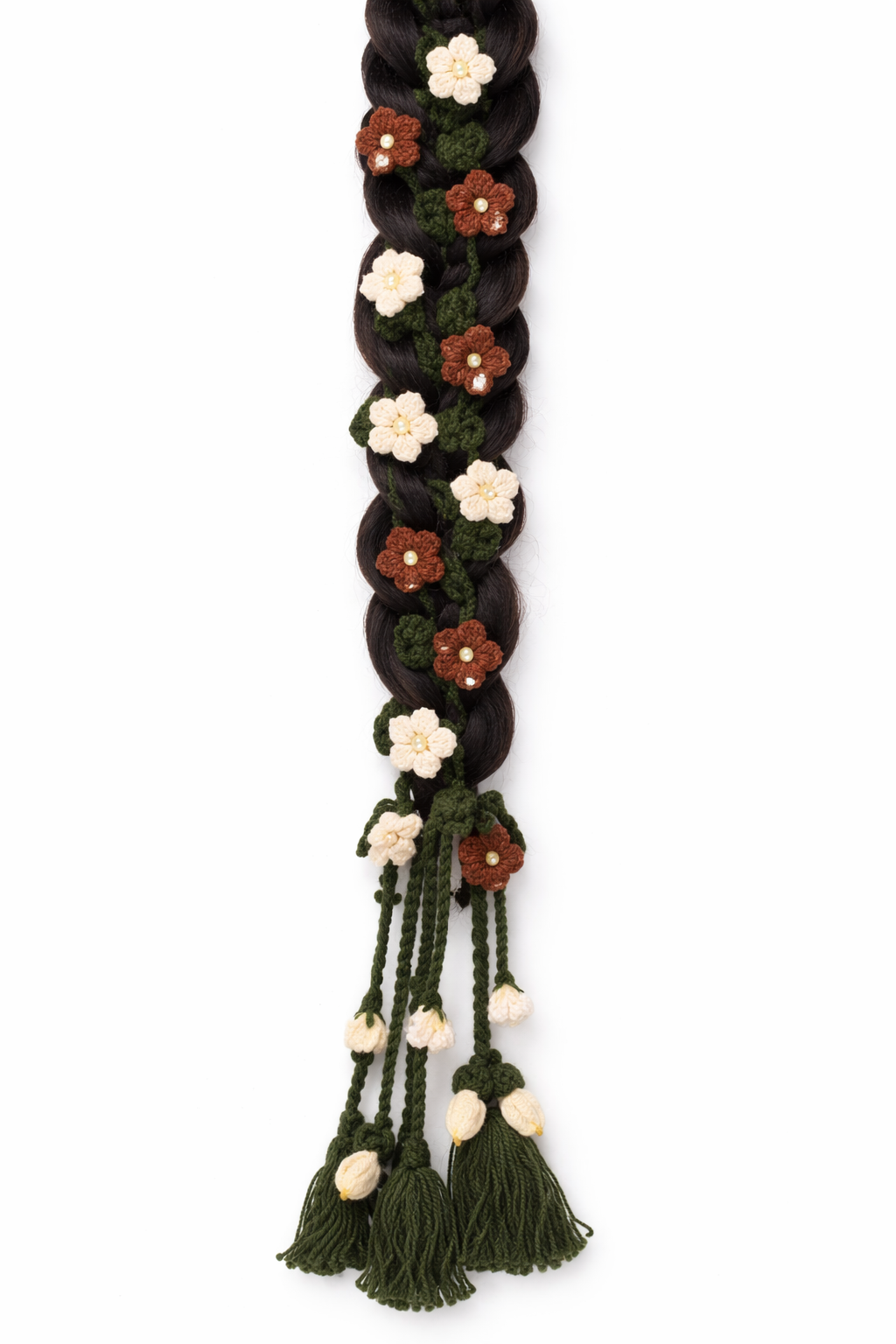 Handmade Crochet Floral Parandi