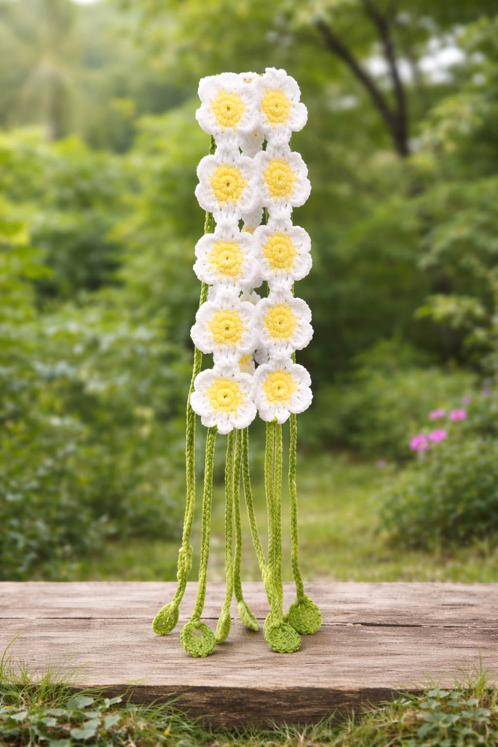 Handcrafted Crochet Floral Hair Tie (Parandi Style)