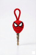 Spider-Themed Handmade Crochet Key Cover | Decorative Key Accessory